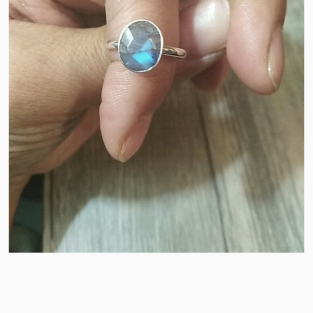 Labradorite and Sterling ring size 7